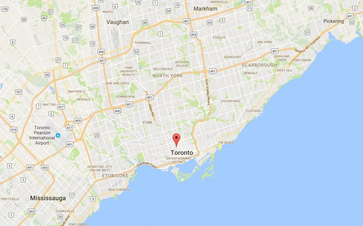 Mapa da Descoberta do Distrito de Toronto