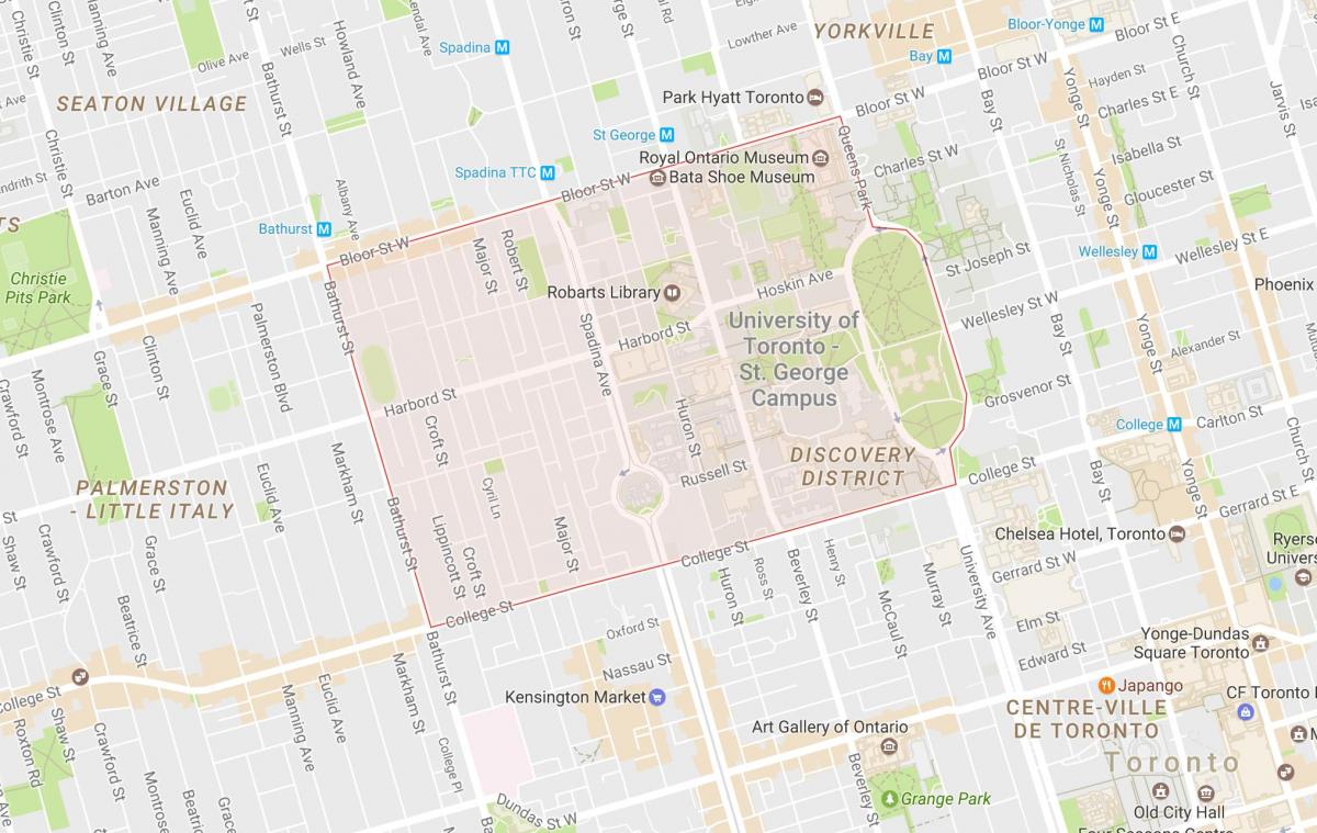 Mapa da Universidade de Toronto