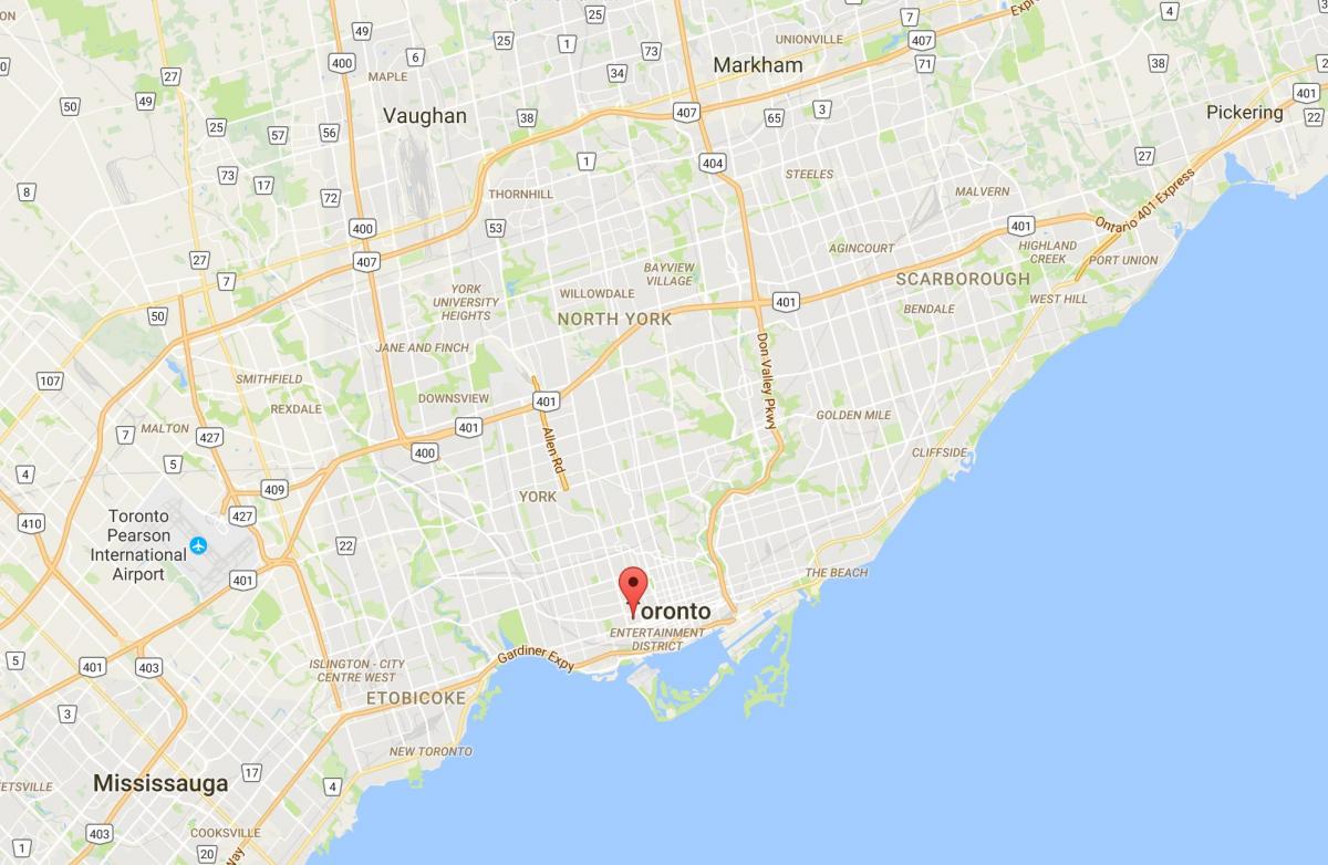 Mapa de Alexandra park district de Toronto