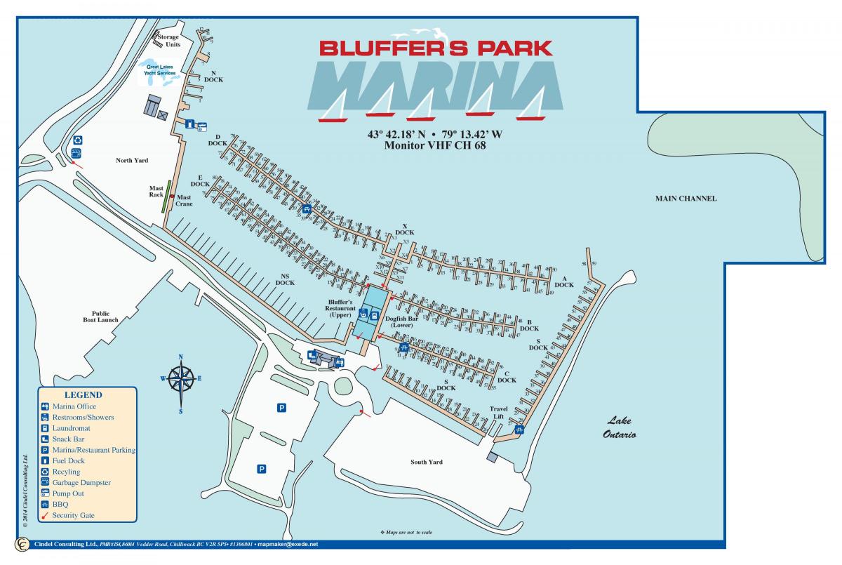 Mapa de Blefe do Marina Parque