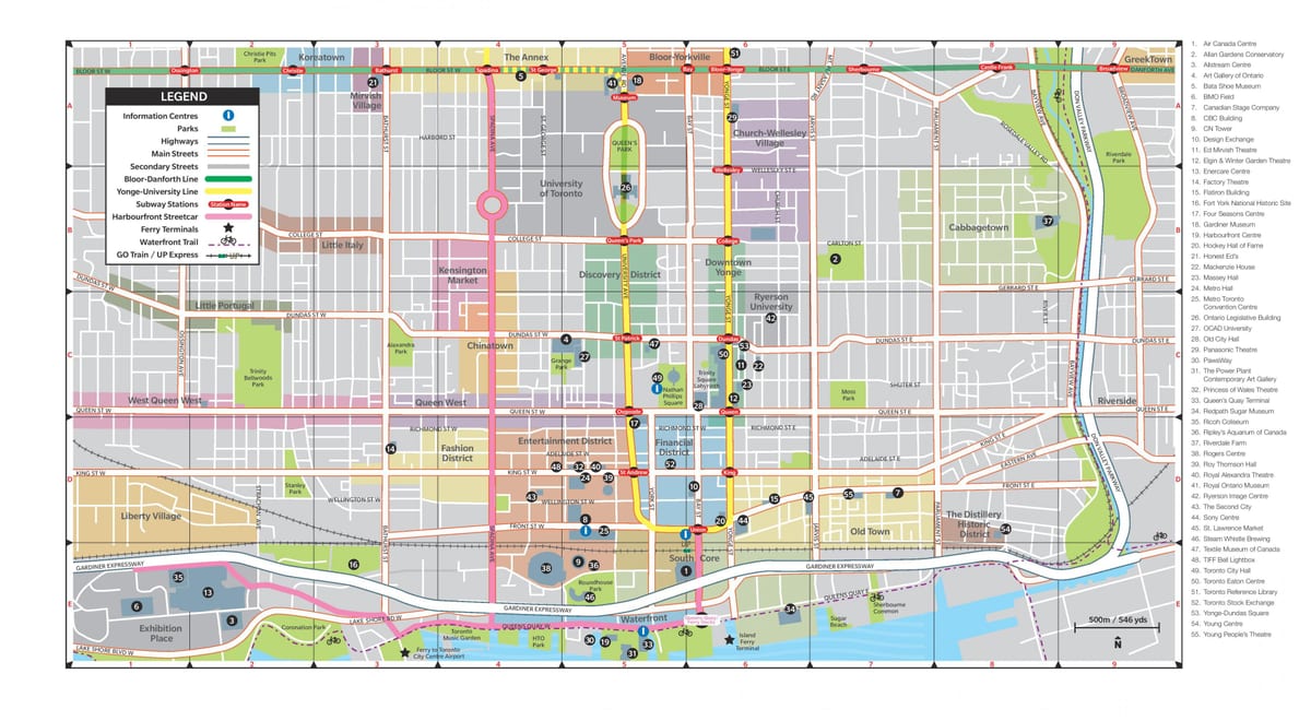 Mapa da cidade de Toronto