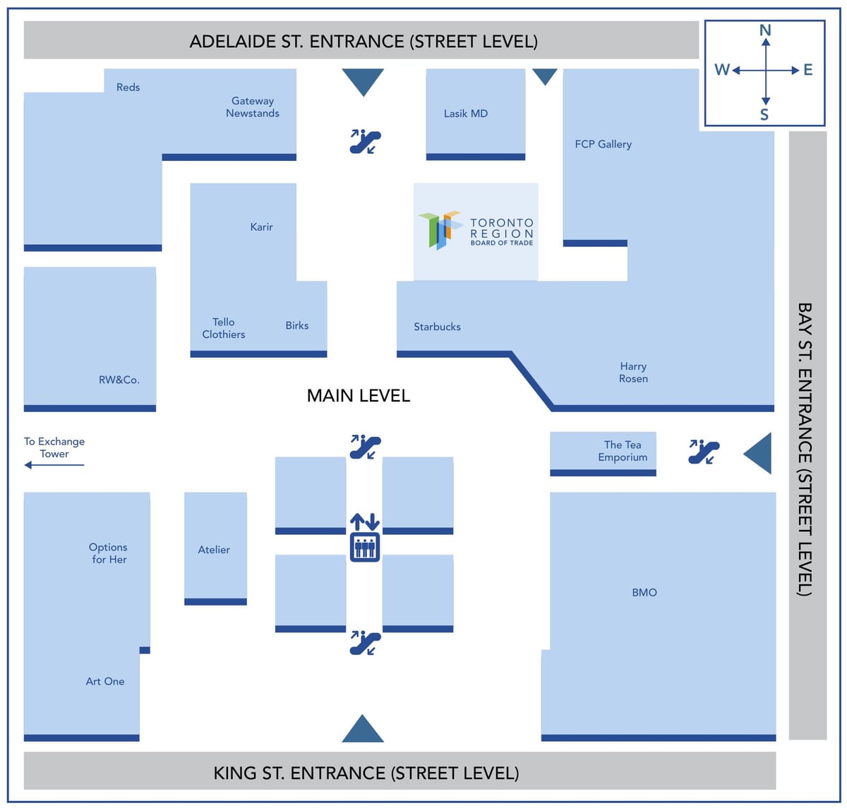 Mapa de Toronto board of trade