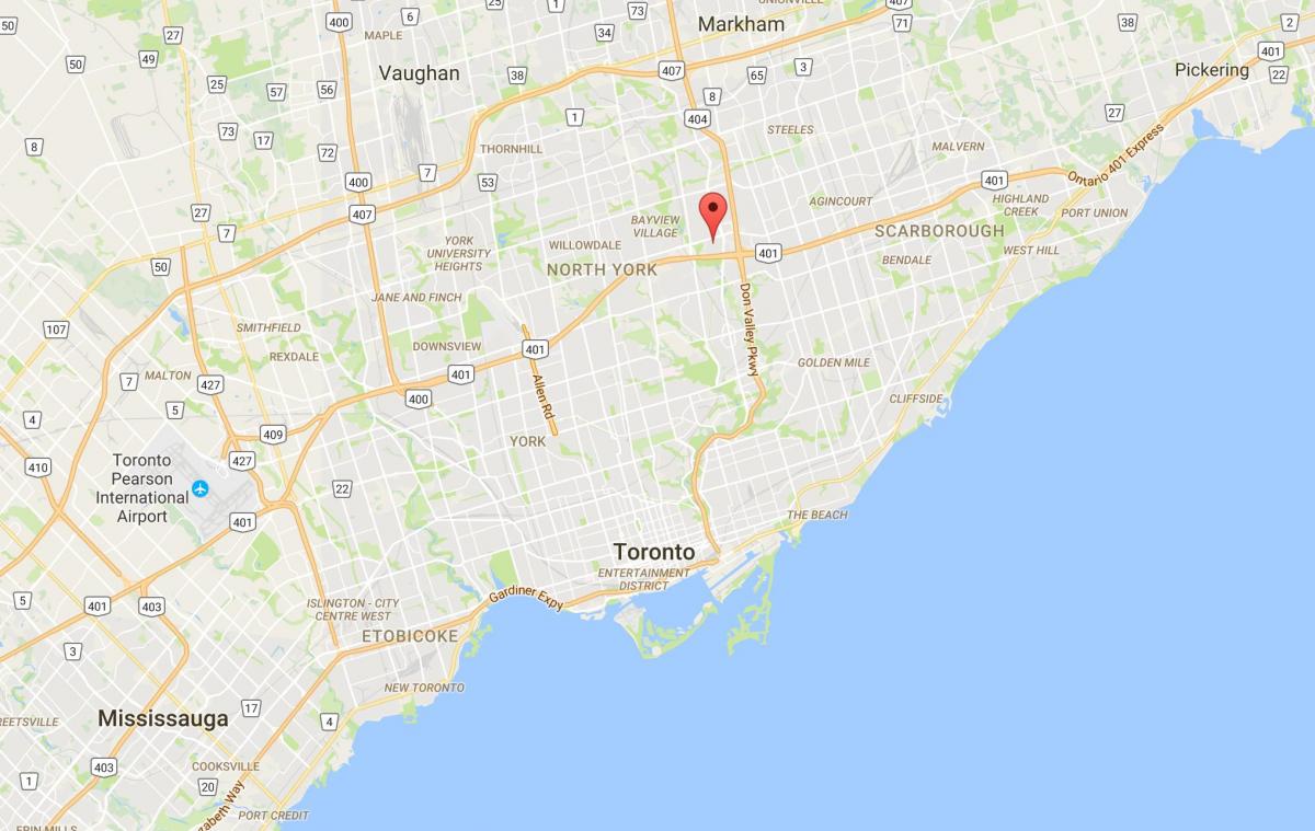 Mapa de Henry Fazenda do distrito de Toronto