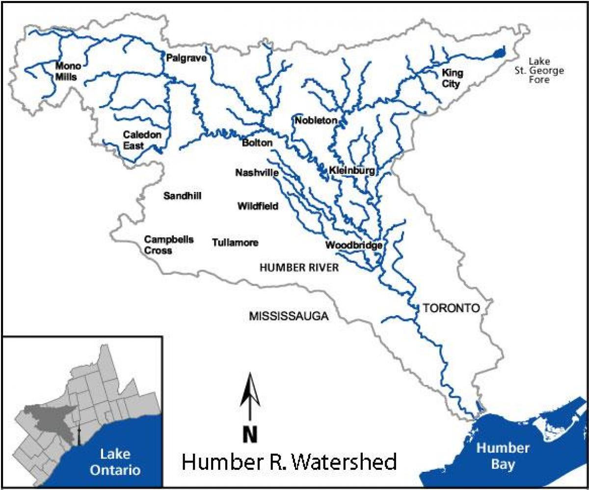 Mapa do rio Humber
