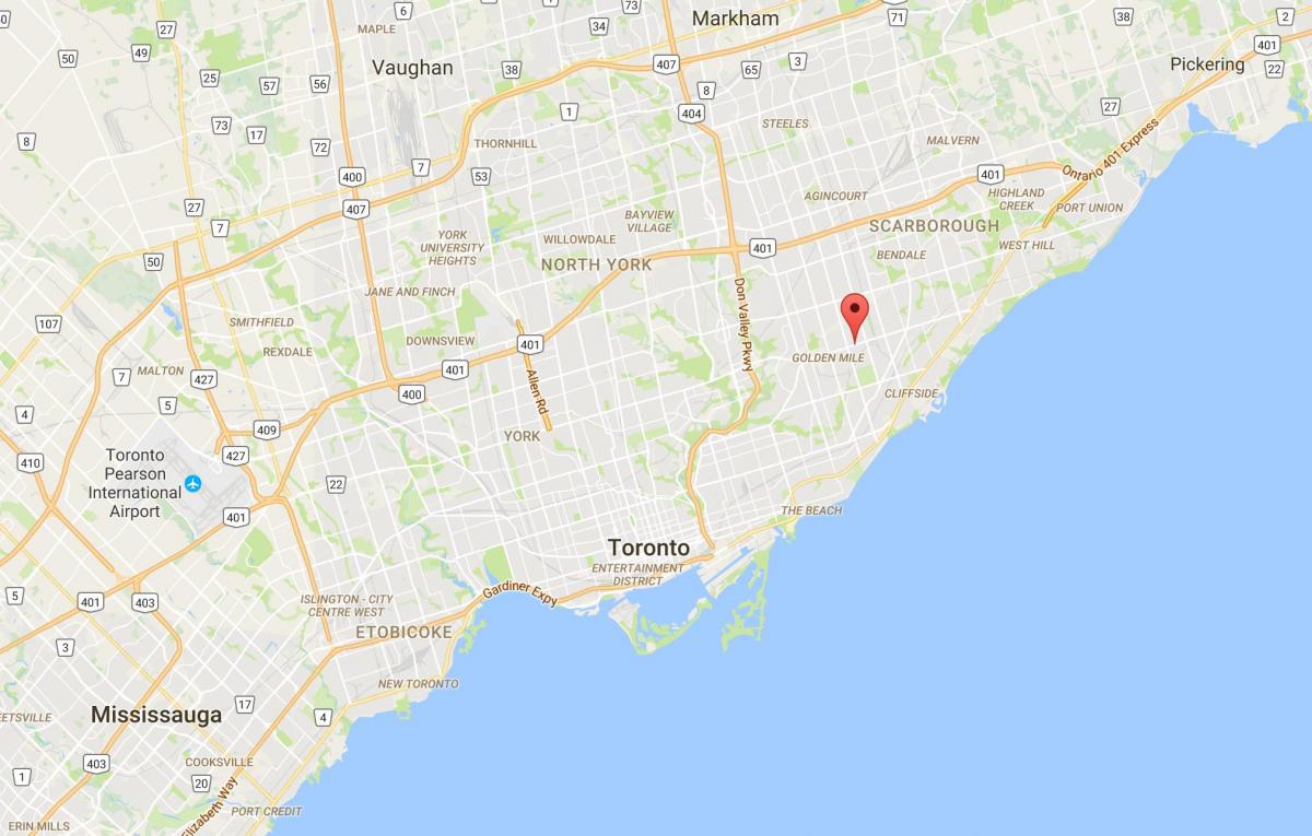 Mapa de Ionview distrito de Toronto