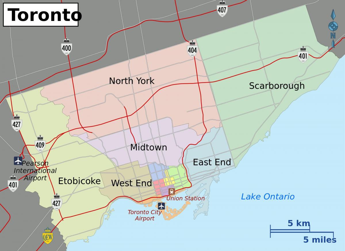 Mapa da Cidade de Toronto