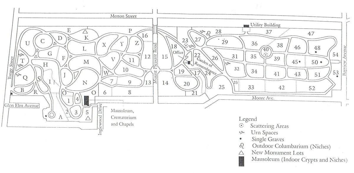 Mapa de Mount pleasant cemitério