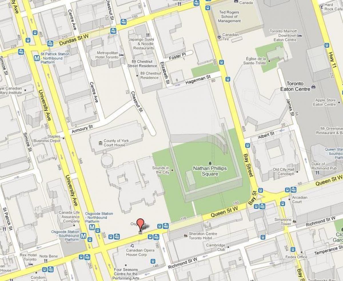 Mapa de Nathan Phillips Square