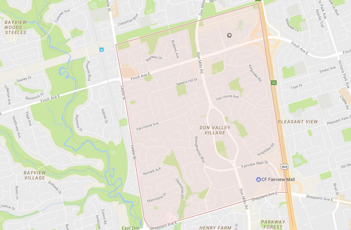 Mapa do Amendoim, bairro de Toronto
