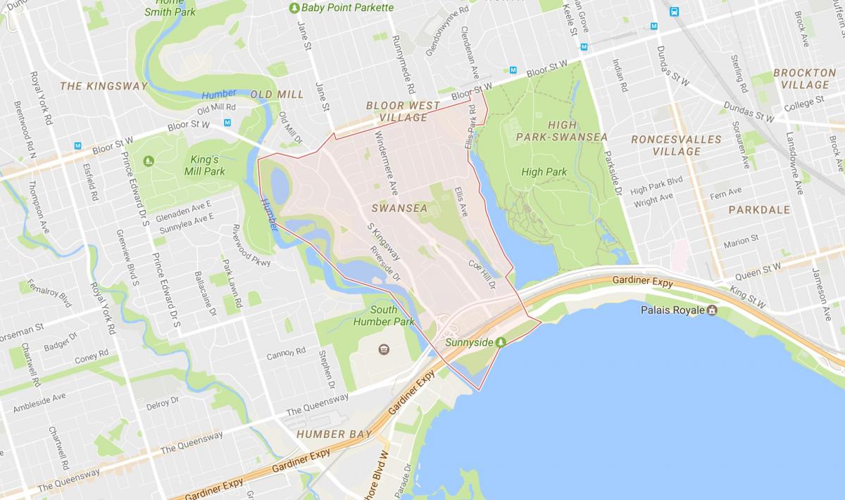 Mapa de Oliveira do bairro Toronto