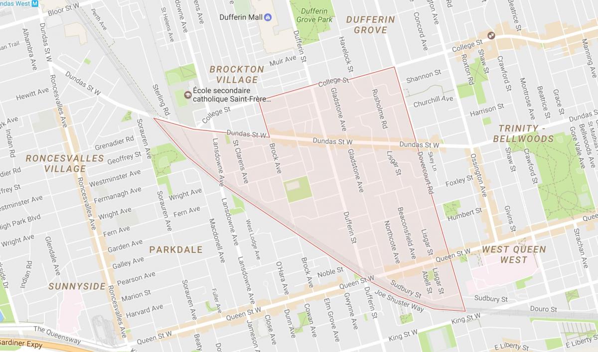Mapa de Portugal Pequeno bairro de Toronto