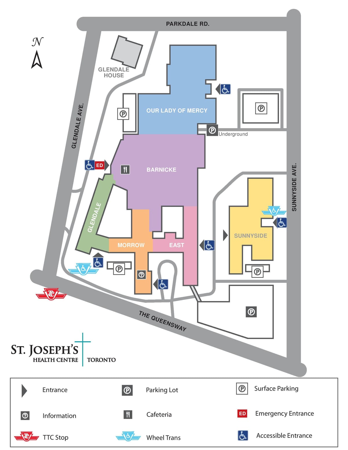 Mapa de São José do Centro de Saúde de Toronto