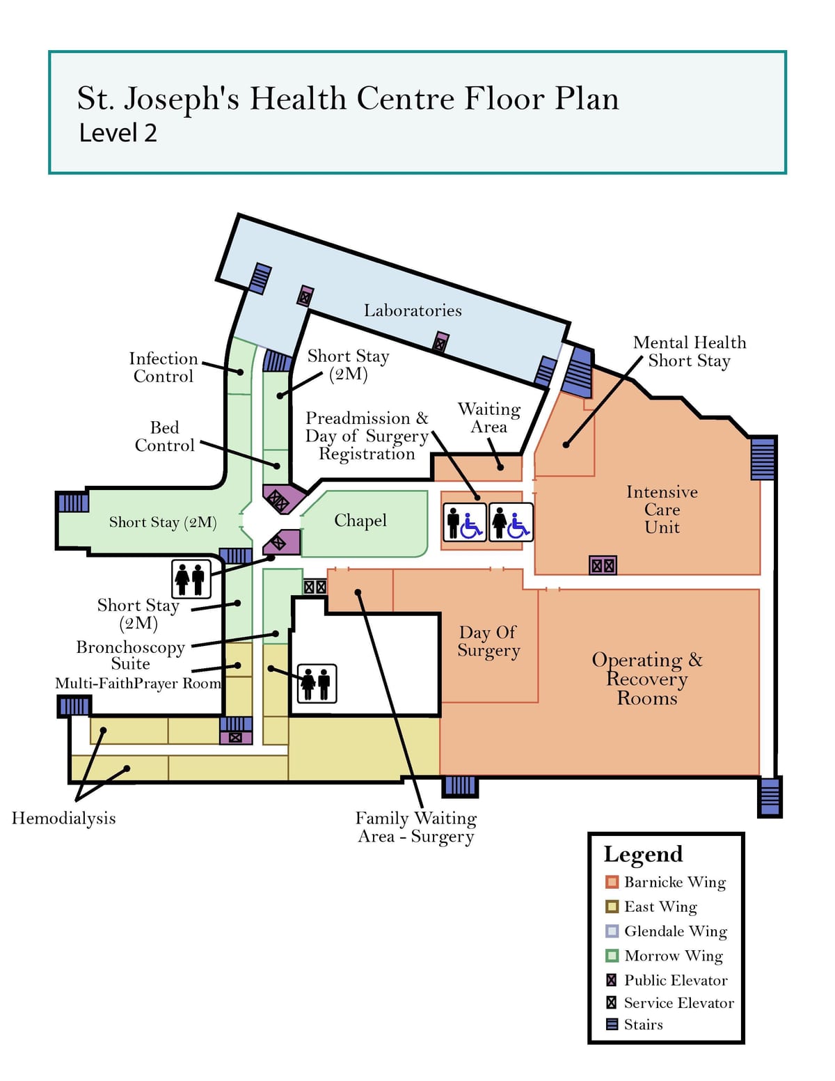 Mapa de São José do centro de Saúde de Toronto nível 2
