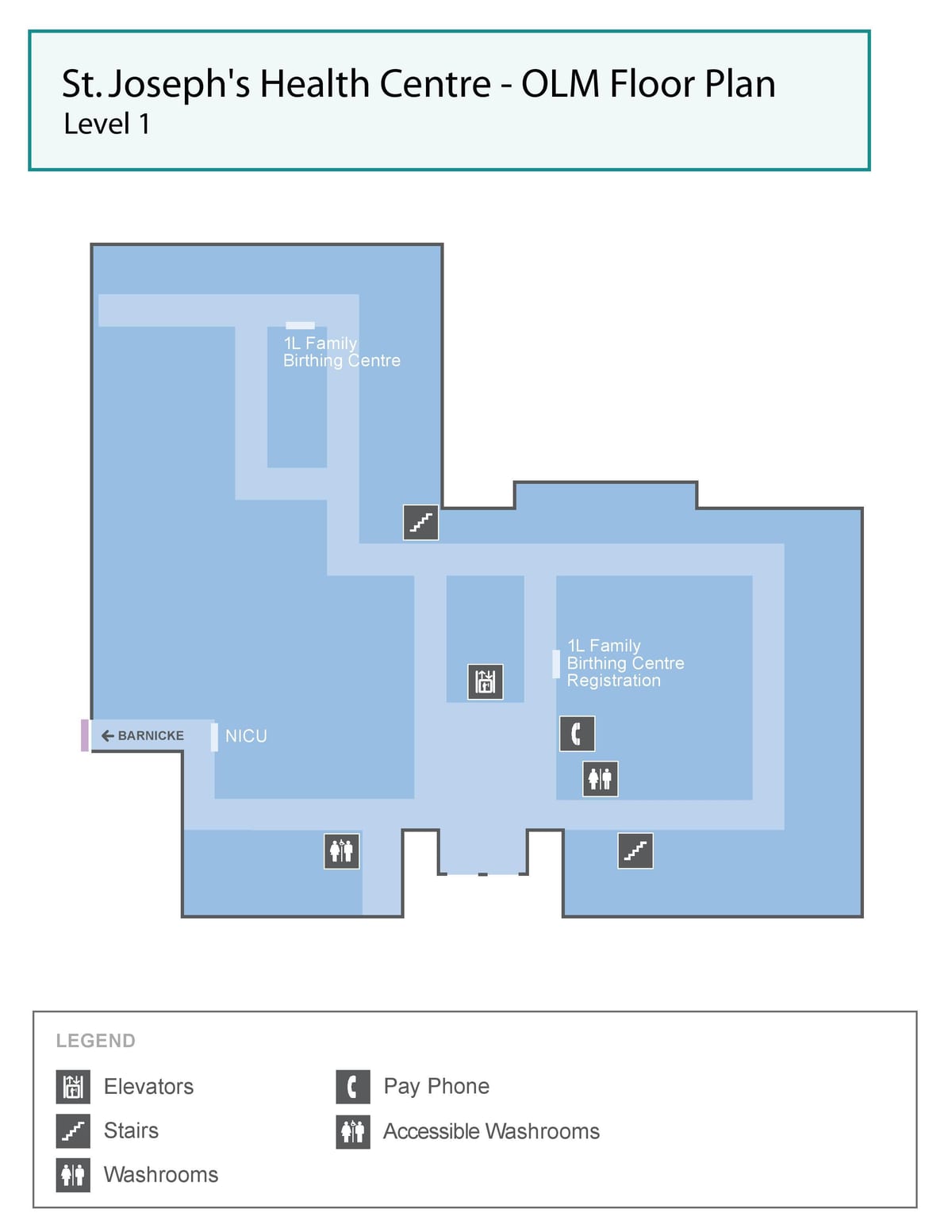 Mapa de São José do centro de Saúde de Toronto OLM nível 1