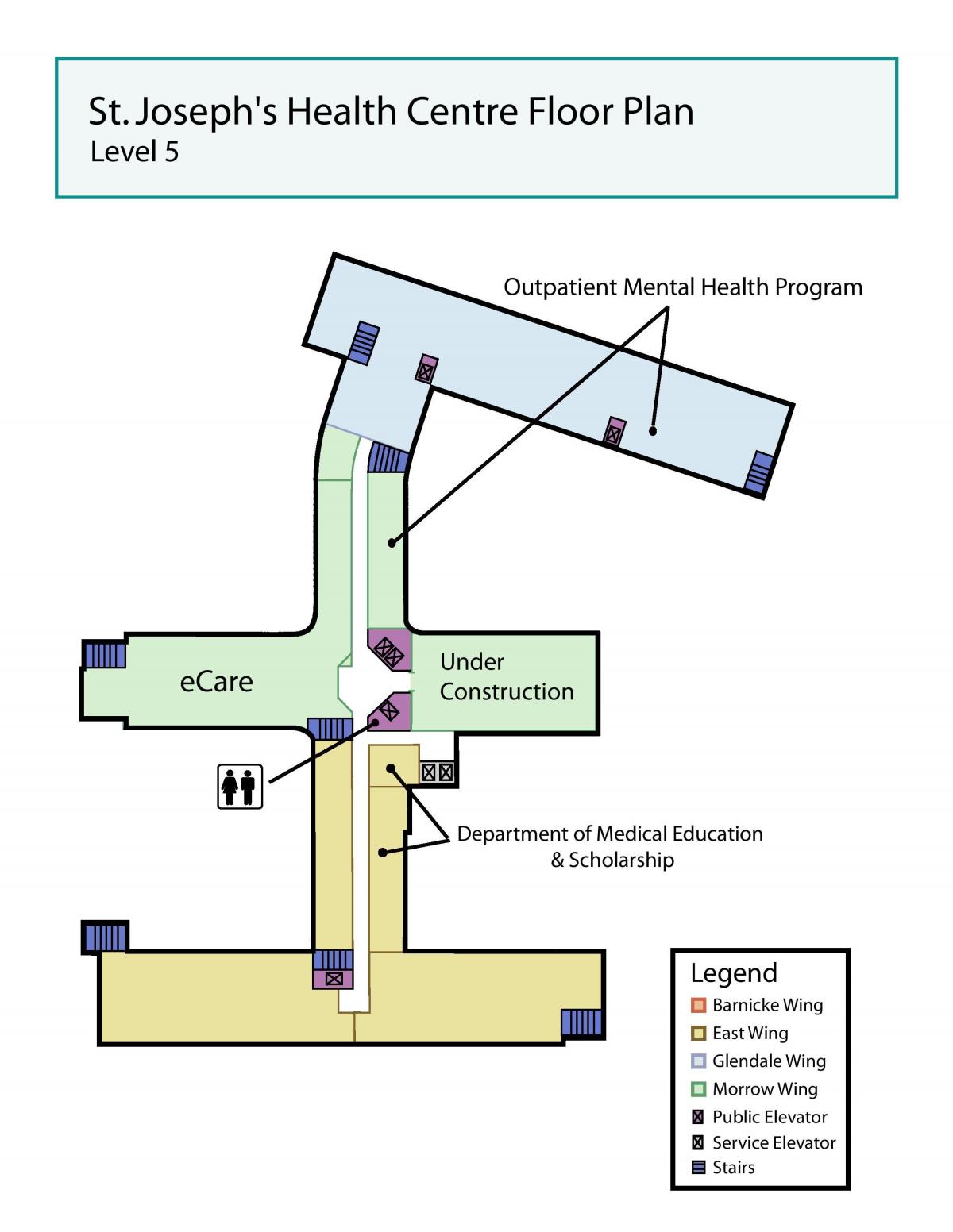 Mapa de São José do centro de Saúde de Toronto nível 5