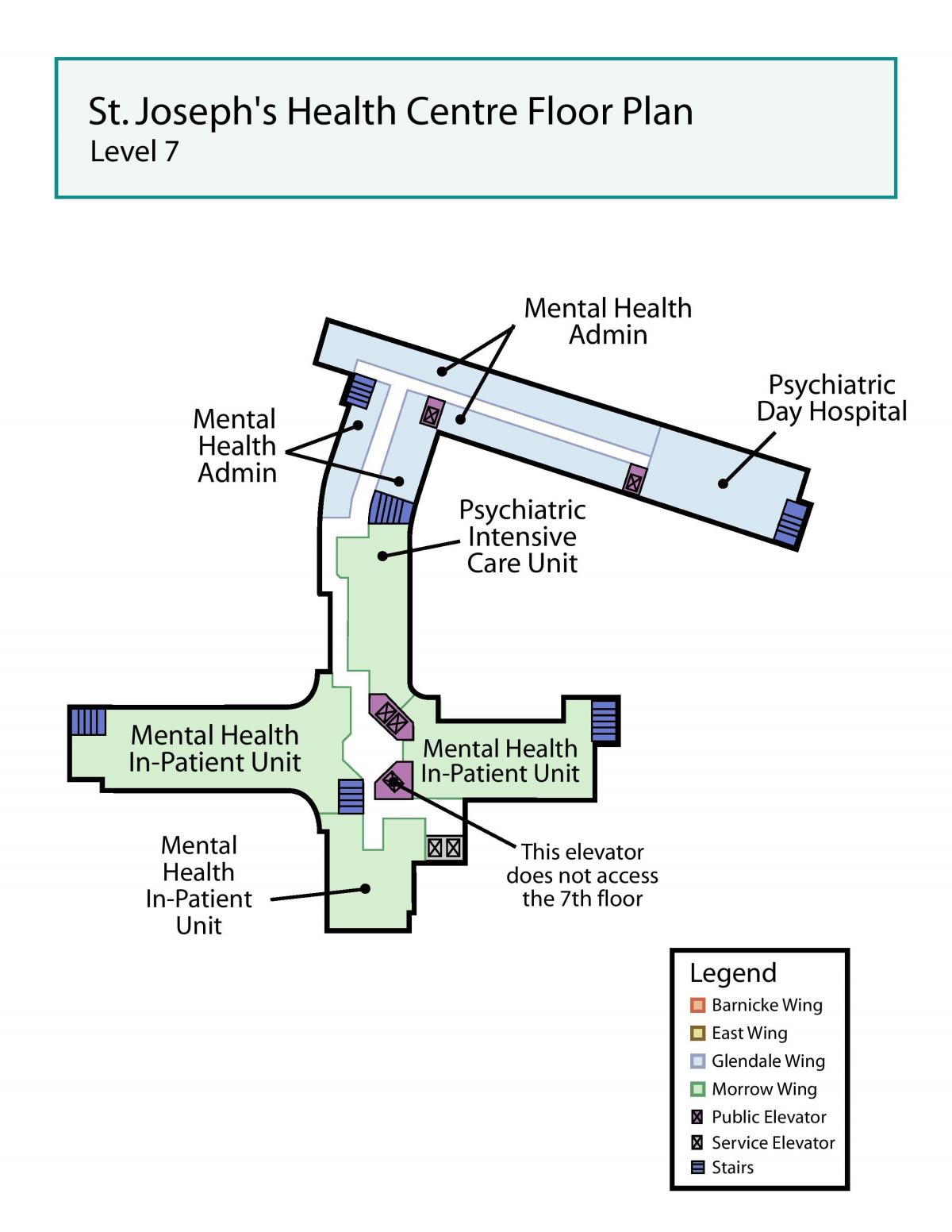 Mapa de São José do centro de Saúde de Toronto nível 7