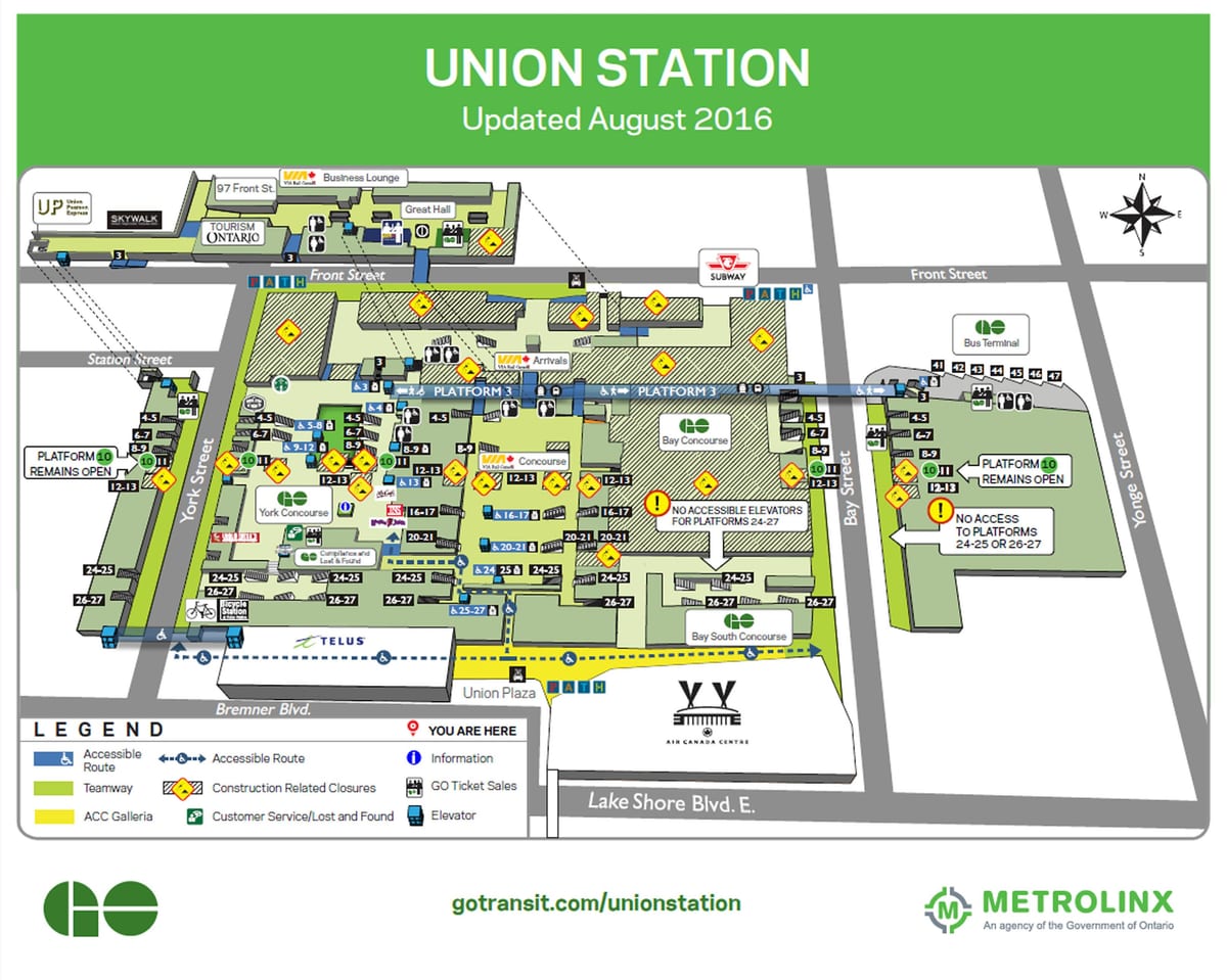 Mapa de Toronto União