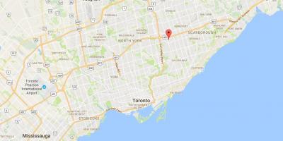 Mapa de. distrito de Toronto