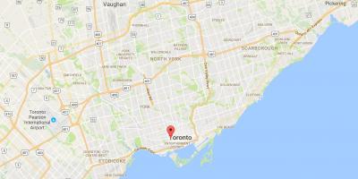 Mapa de Alexandra park district de Toronto