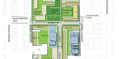 Mapa de Alexandra park revitalização de Toronto