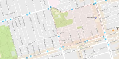 Mapa de Alexandra park bairro de Toronto