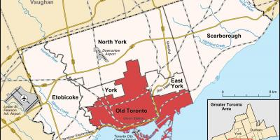 Mapa de Toronto Velha