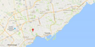 Mapa do Bebê Ponto distrito de Toronto