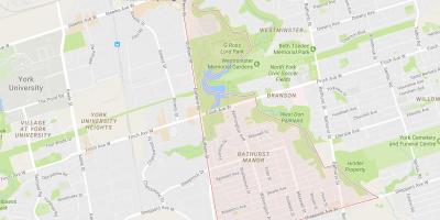 Mapa de Bathurst Mansão do bairro de Toronto