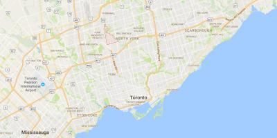 Mapa de Bathurst Mansão do distrito de Toronto