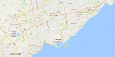 Mapa de Bendale distrito de Toronto