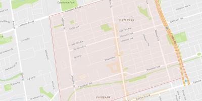 Mapa de Briar Hill–Belgravia bairro de Toronto