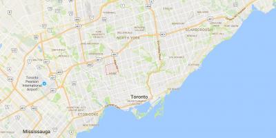 Mapa de Briar Hill–Belgravia distrito de Toronto