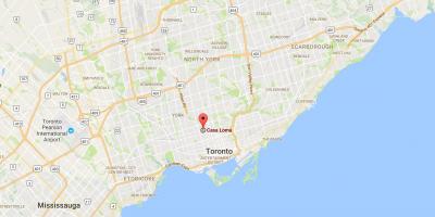 Mapa da Casa Loma distrito de Toronto
