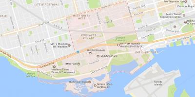 Mapa de Niagara bairro de Toronto