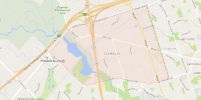 Mapa de Clairville bairro de Toronto