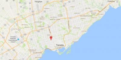 Mapa de Davenport distrito de Toronto