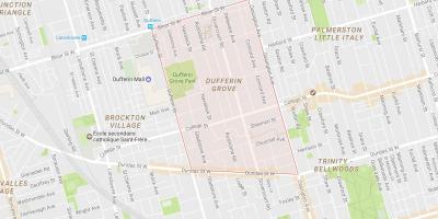 Mapa da Dufferin Grove bairro de Toronto