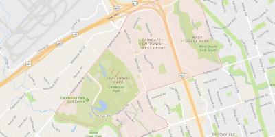 Mapa de Eringate bairro de Toronto