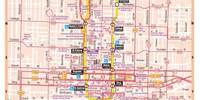 Mapa da estação de Metro de Toronto