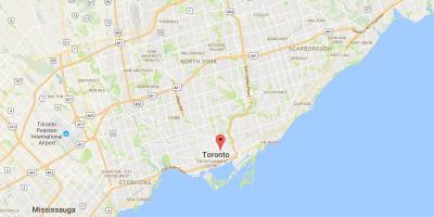 Mapa do Garden District de Toronto