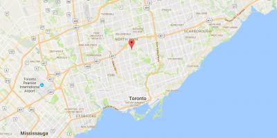 Mapa de Hoggs Oco distrito de Toronto