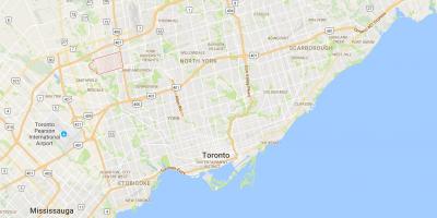 Mapa de Humber Cúpula do distrito de Toronto