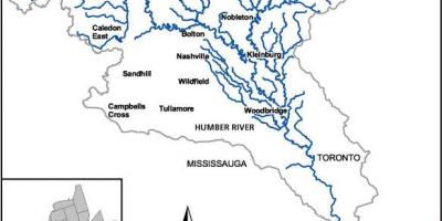 Mapa do rio Humber