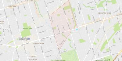 Mapa de Ionview bairro de Toronto