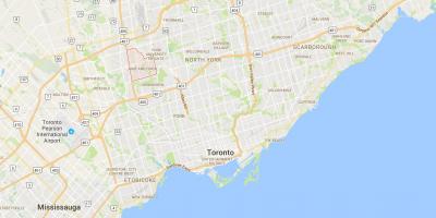 Mapa de Jane e Finch, distrito de Toronto