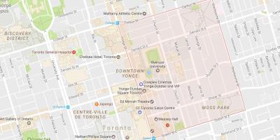 Mapa do Jardim Distrito da Cidade de Toronto