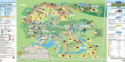 Mapa do jardim zoológico de Toronto