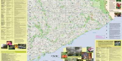 Mapa de jardins Toronto east