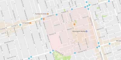 Mapa do Kensington Market, bairro de Toronto