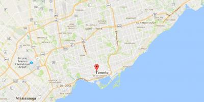 Mapa do Kensington Market district de Toronto